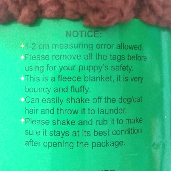 FURRYBABY DOG & CAT COZY PLUSH FLEECE BLANKET RED SIZE SMALL 24x32  NWT - Picture 5 of 8